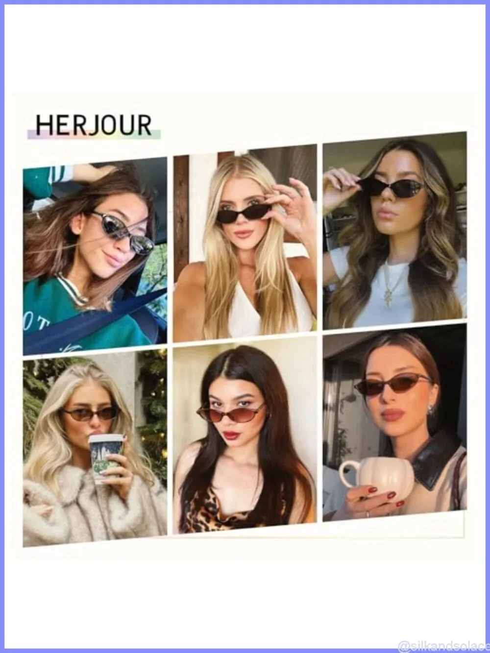 Retro Oval Cat Eye Sunglasses for Women Y2K Trendy Full Frame Wrap Around UV